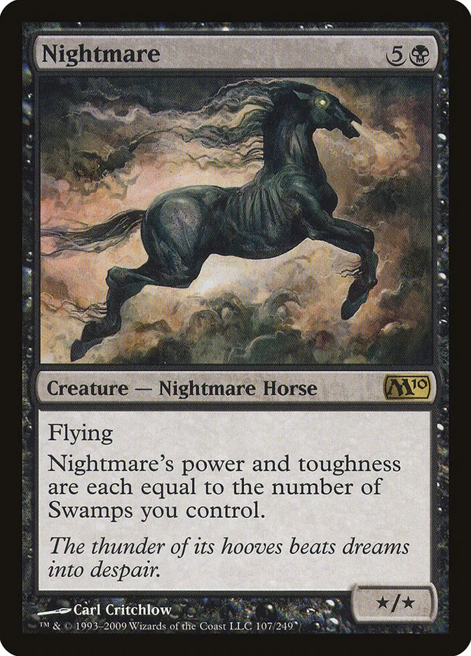 2009 Magic 2010 Nightmare #107 rare card image
