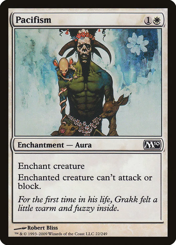 2009 Magic 2010 Pacifism common #22 common card image