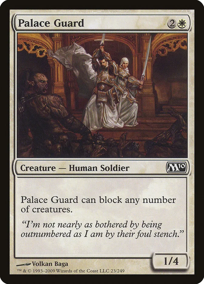 2009 Magic 2010 Palace Guard common #23 common card image
