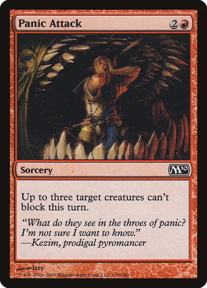 2009 Magic 2010 Panic Attack common #150 common card image