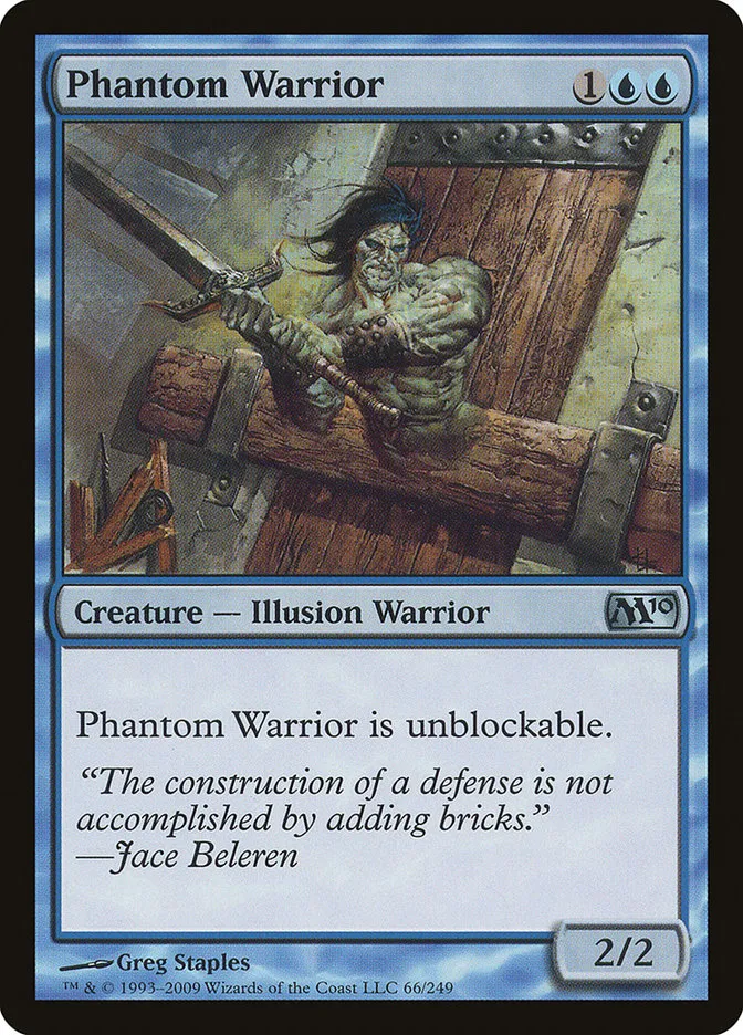 2009 Magic 2010 Phantom Warrior uncommon #66 uncommon card image