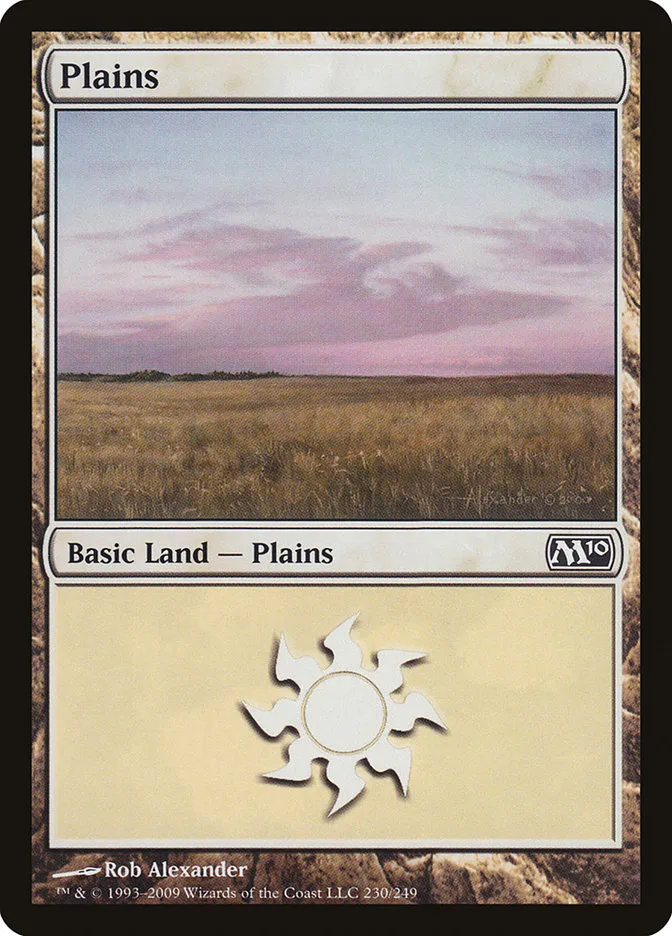 2009 Magic 2010 Plains common #230 common card image