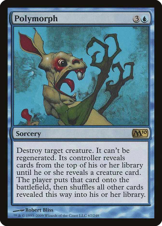 2009 Magic 2010 Polymorph rare #67 rare card image