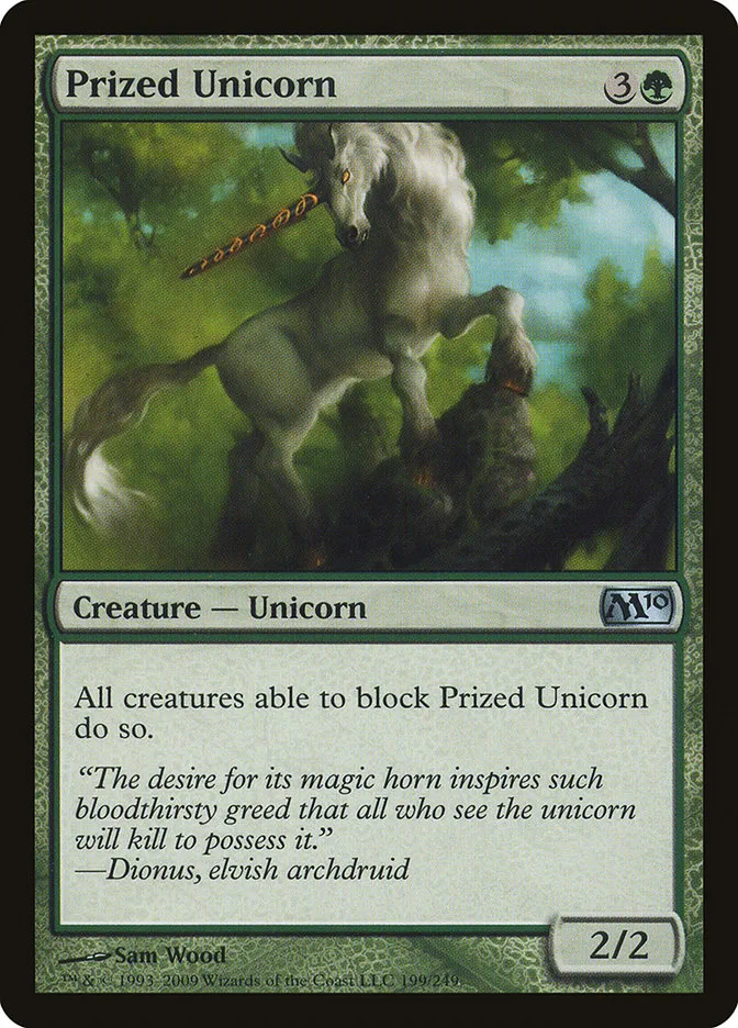 2009 Magic 2010 Prized Unicorn uncommon #199 uncommon card image