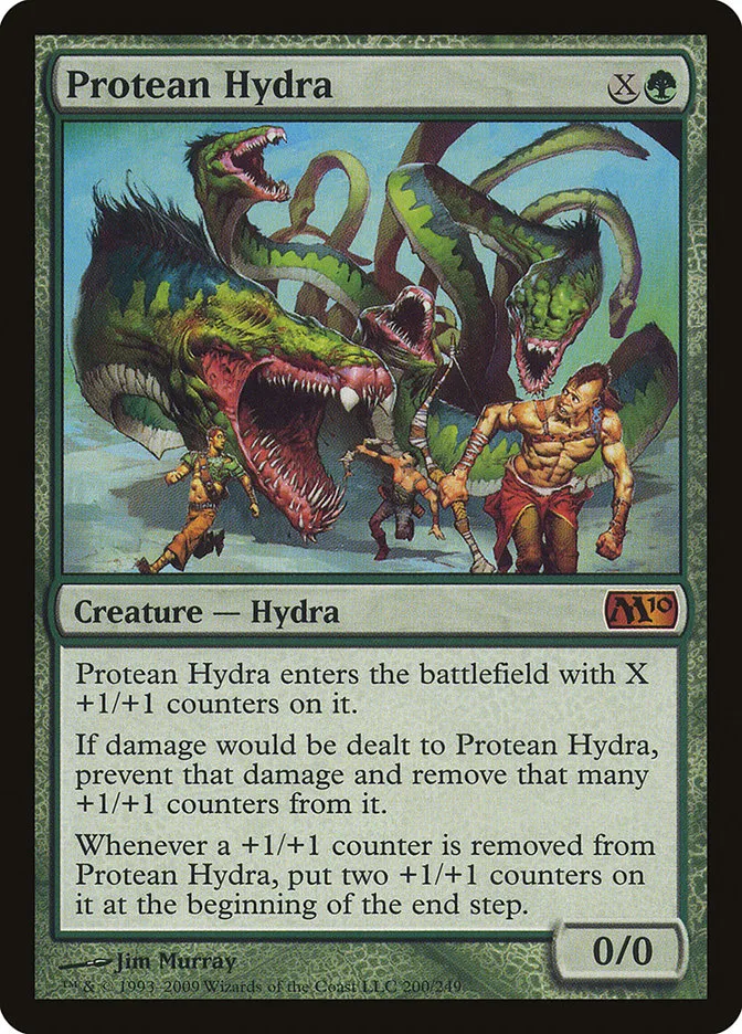 2009 Magic 2010 Protean Hydra mythic #200 mythic card image
