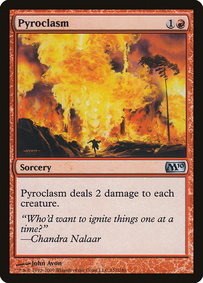2009 Magic 2010 Pyroclasm #152 uncommon card image