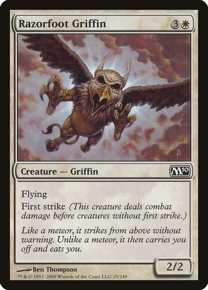 2009 Magic 2010 Razorfoot Griffin common #25 common card image