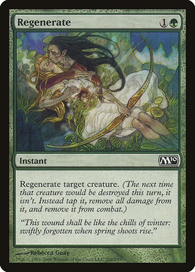 2009 Magic 2010 Regenerate common #202 common card image