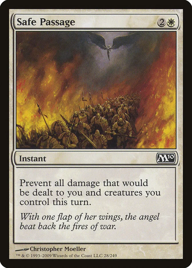 2009 Magic 2010 Safe Passage common #28 common card image