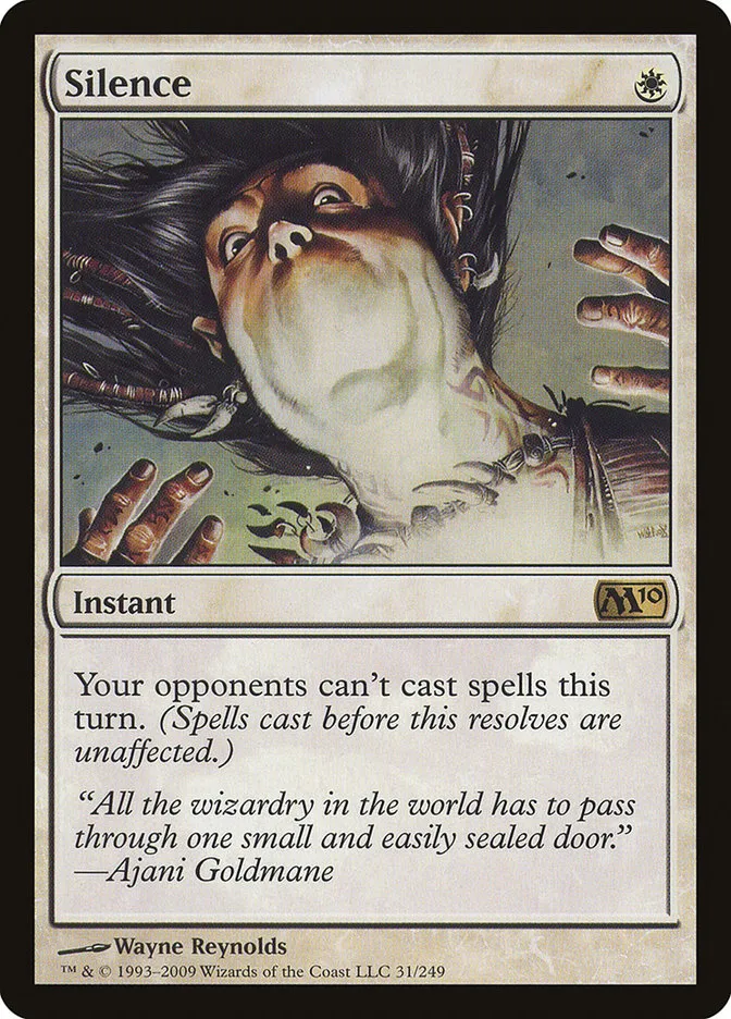 2009 Magic 2010 Silence rare #31 rare card image