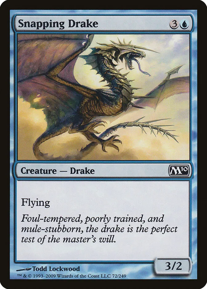 2009 Magic 2010 Snapping Drake common #72 common card image