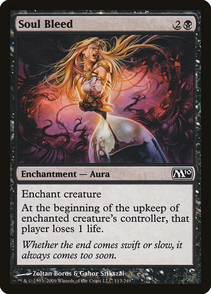 2009 Magic 2010 Soul Bleed common #113 common card image