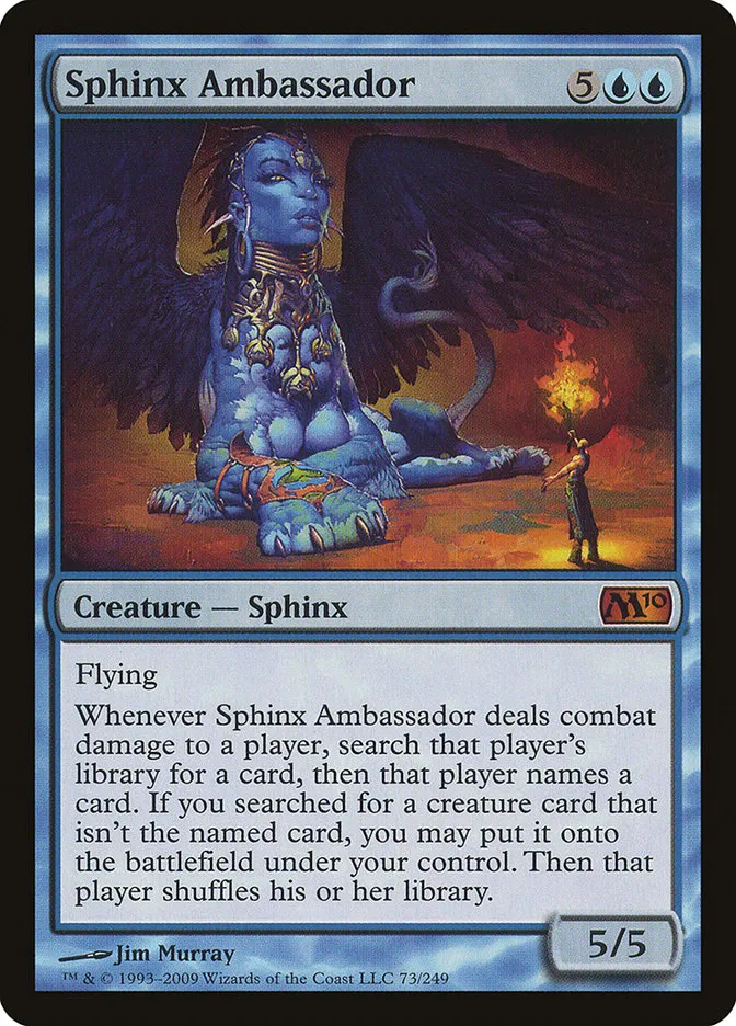 2009 Magic 2010 Sphinx Ambassador mythic #73 mythic card image