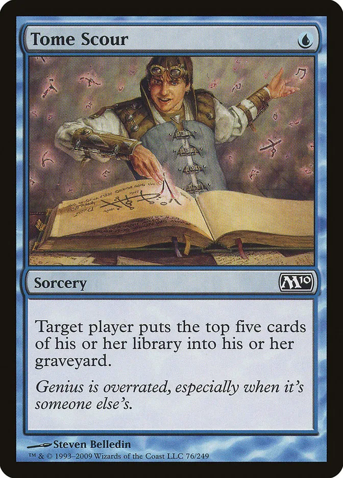 2009 Magic 2010 Tome Scour #76 common card image