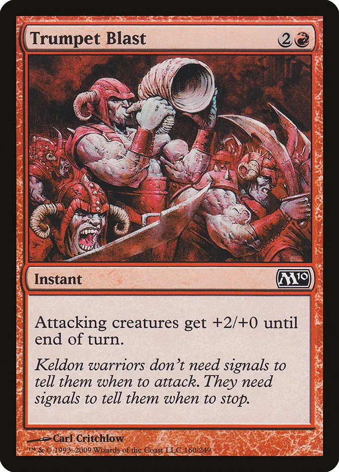 2009 Magic 2010 Trumpet Blast common #160 common card image