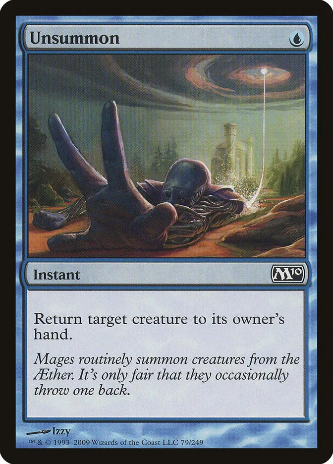 2009 Magic 2010 Unsummon common #79 common card image