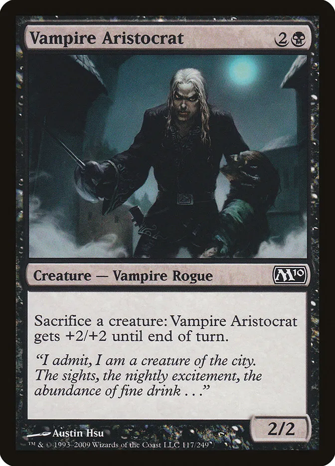 2009 Magic 2010 Vampire Aristocrat common #117 common card image