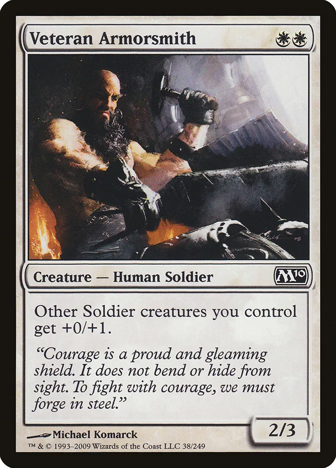 2009 Magic 2010 Veteran Armorsmith common #38 common card image