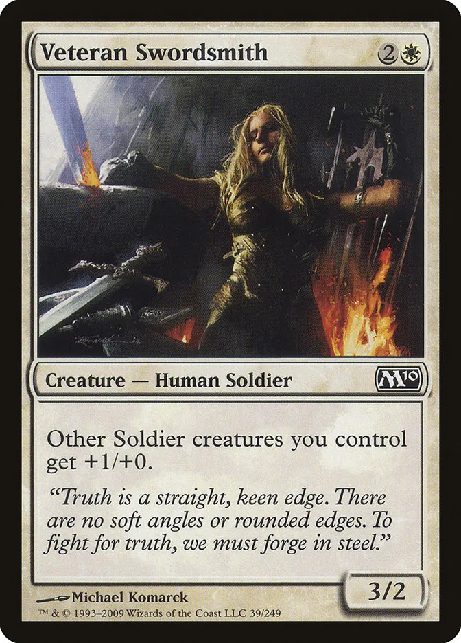 2009 Magic 2010 Veteran Swordsmith common #39 common card image