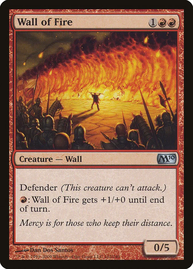2009 Magic 2010 Wall of Fire #162 uncommon card image