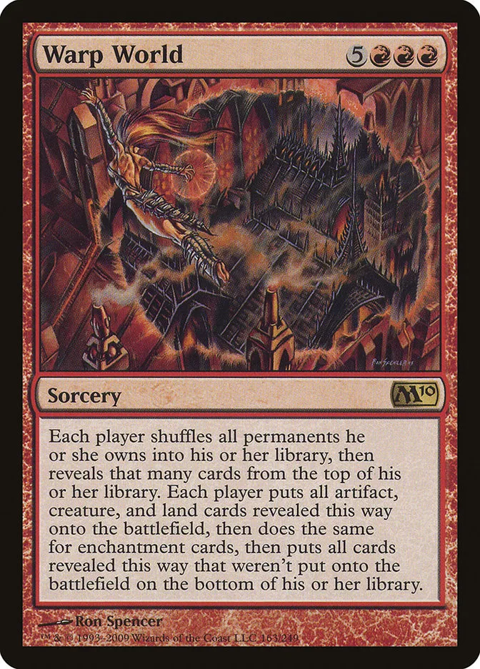 2009 Magic 2010 Warp World #163 rare card image