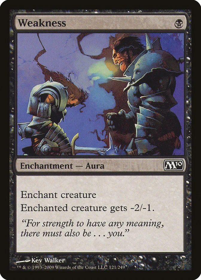 2009 Magic 2010 Weakness common #121 common card image