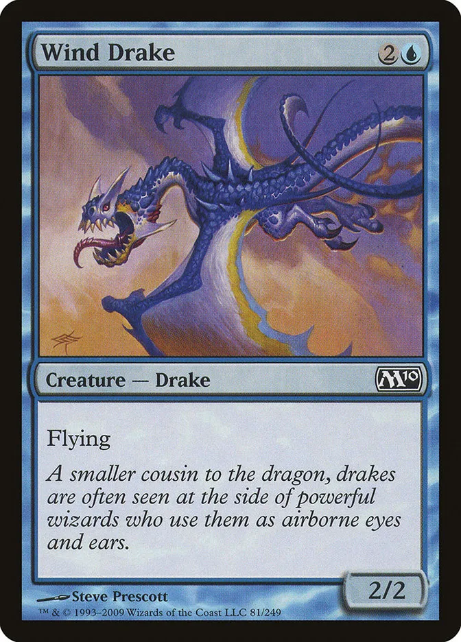 2009 Magic 2010 Wind Drake common #81 common card image
