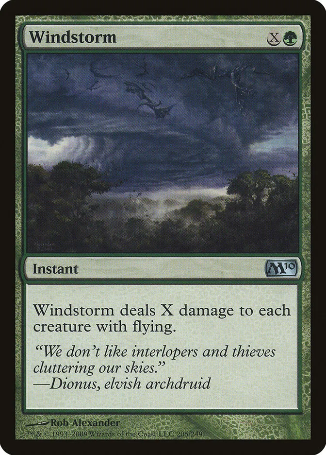 2009 Magic 2010 Windstorm uncommon #205 uncommon card image
