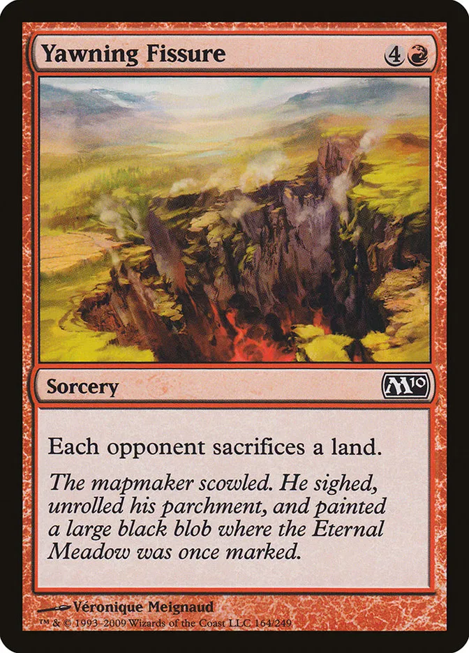 2009 Magic 2010 Yawning Fissure #164 common card image