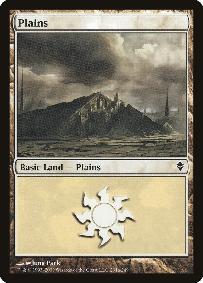 2009 Zendikar Plains #231a common card image
