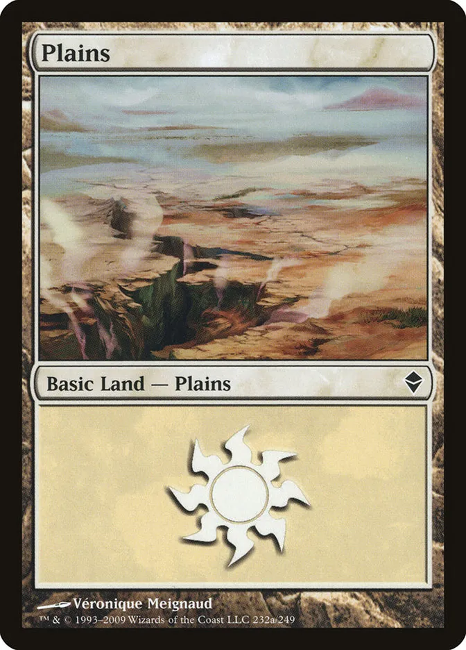 2009 Zendikar Plains common #232a common card image