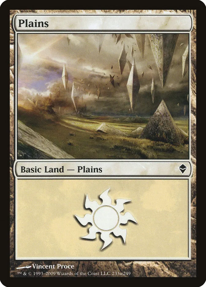2009 Zendikar Plains common #233a common card image