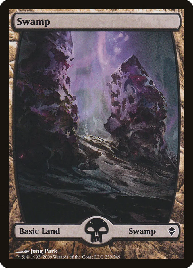 2009 Zendikar Swamp common #239 common card image