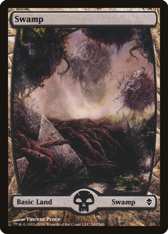 2009 Zendikar Swamp common #241 common card image