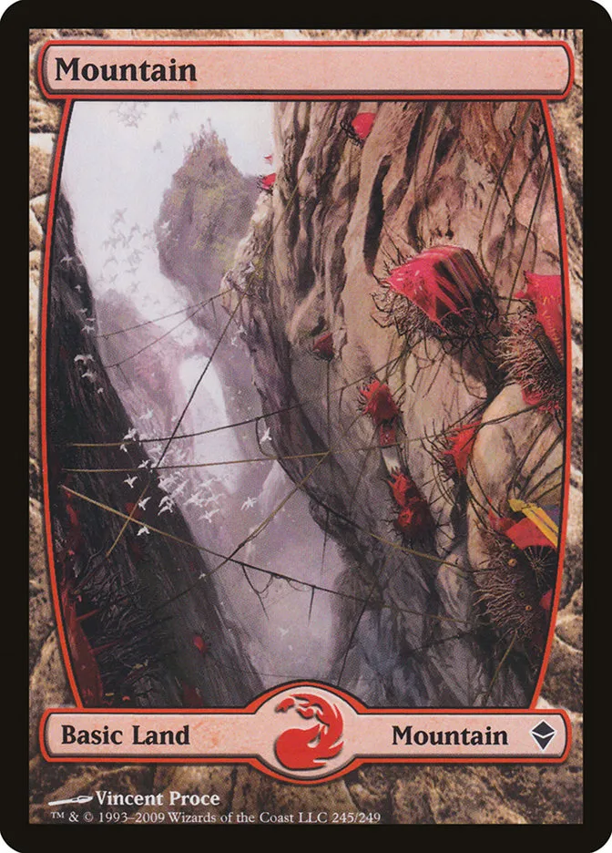 2009 Zendikar Mountain common #245 common card image