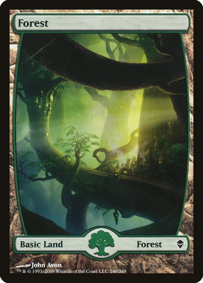 2009 Zendikar Forest common #246 common card image