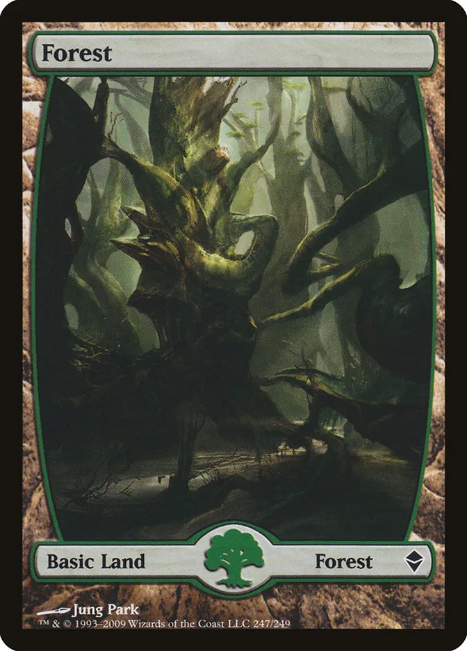 2009 Zendikar Forest common #247 common card image