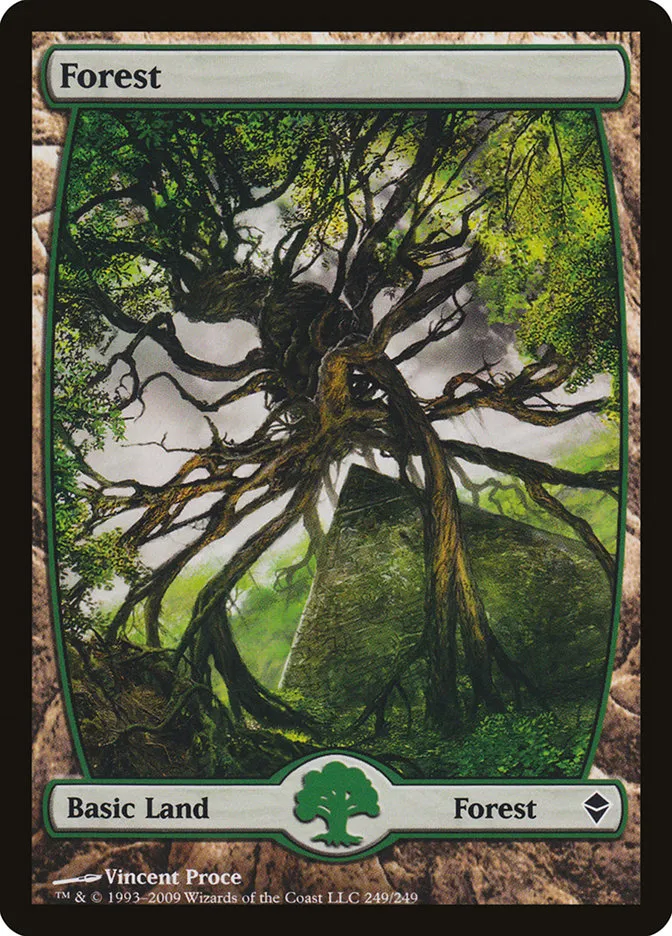 2009 Zendikar Forest common #249 common card image
