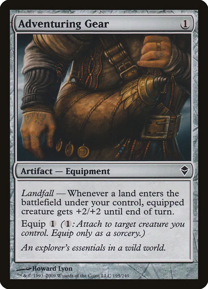2009 Zendikar Adventuring Gear common #195 common card image