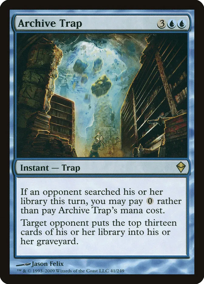 2009 Zendikar Archive Trap rare #41 rare card image