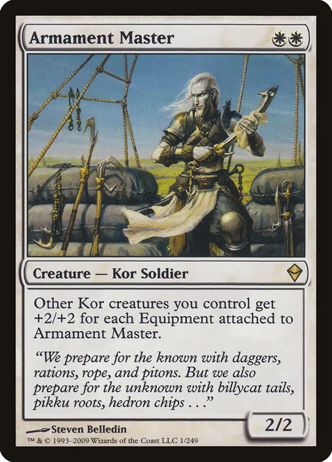 2009 Zendikar Armament Master rare #1 rare card image