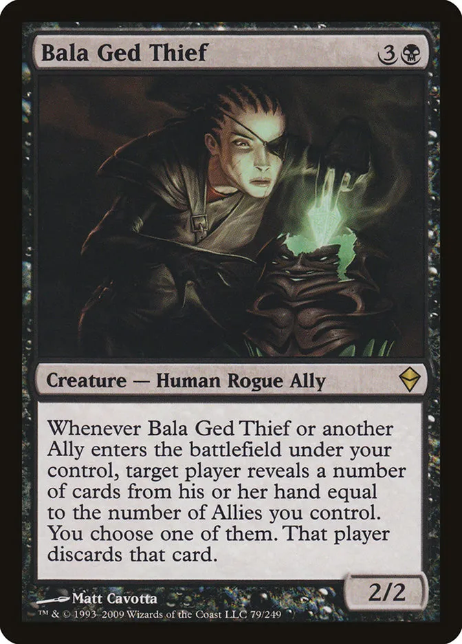2009 Zendikar Bala Ged Thief rare #79 rare card image