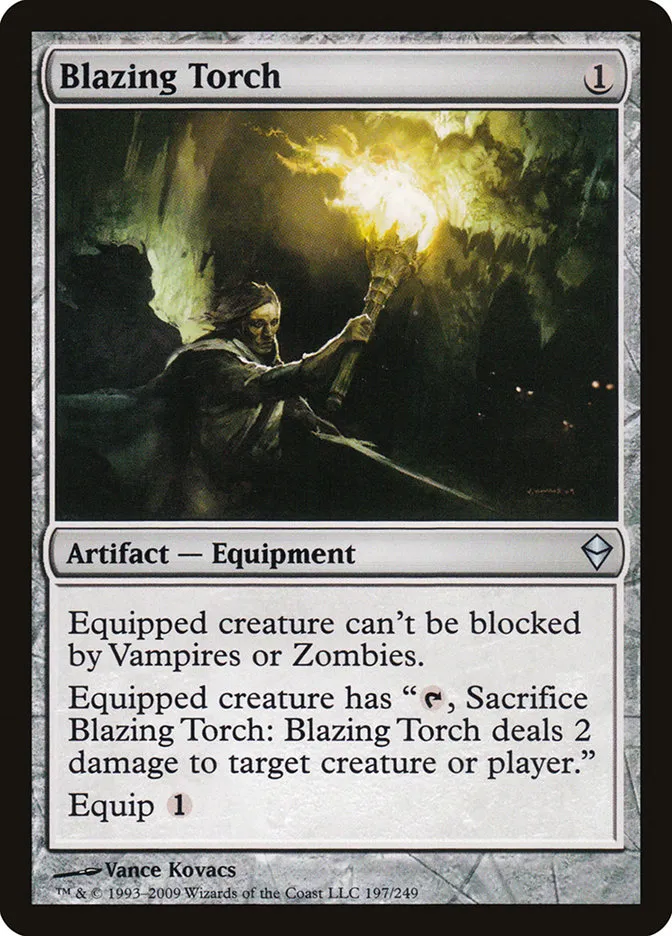 2009 Zendikar Blazing Torch uncommon #197 uncommon card image