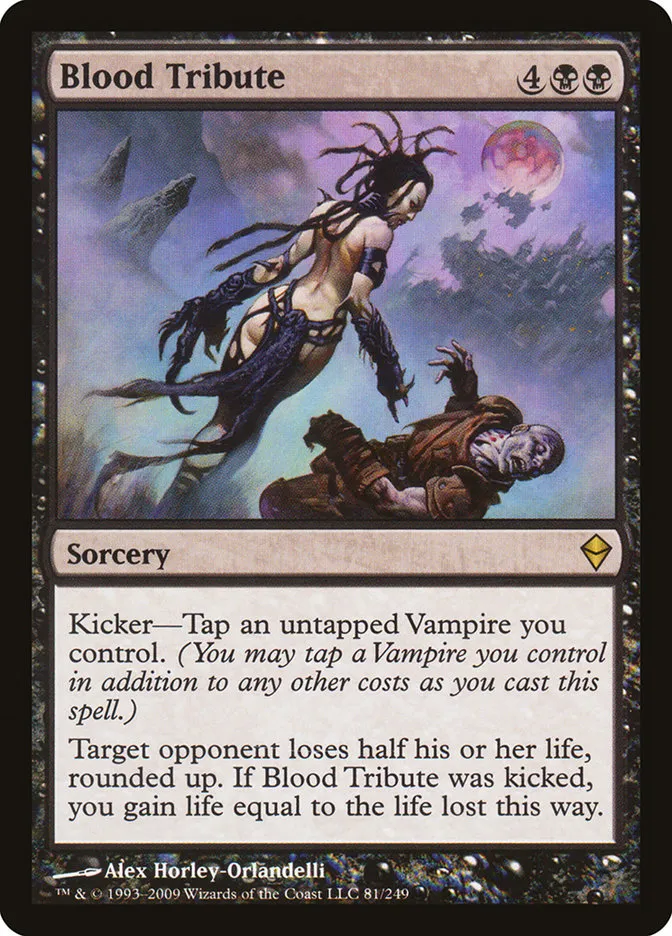 2009 Zendikar Blood Tribute rare #81 rare card image
