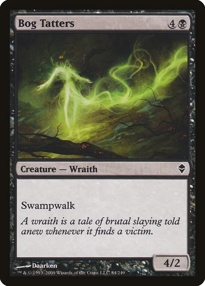 2009 Zendikar Bog Tatters common #84 common card image