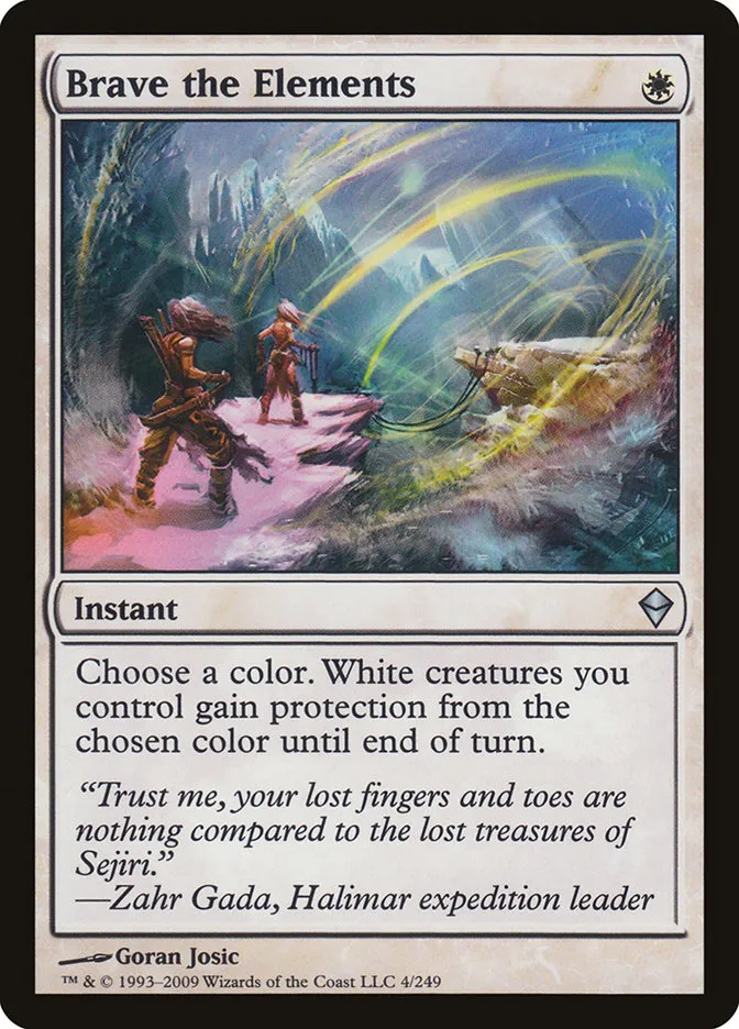 2009 Zendikar Brave the Elements uncommon #4 uncommon card image