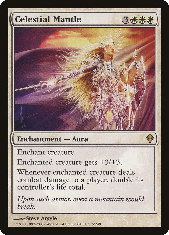 2009 Zendikar Celestial Mantle rare #6 rare card image