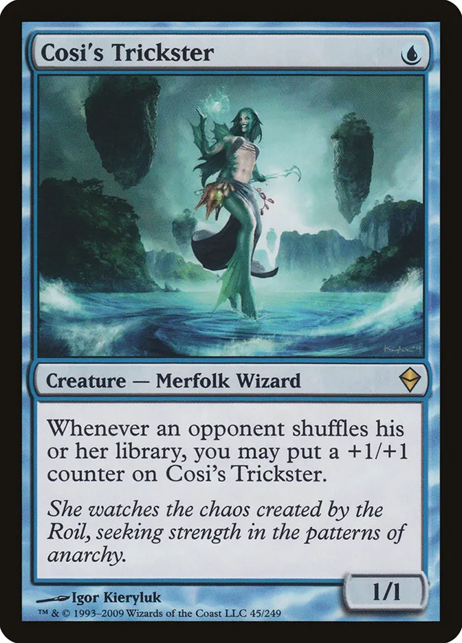 2009 Zendikar Cosi's Trickster rare #45 rare card image