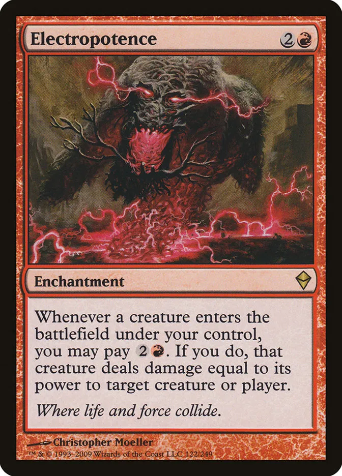 2009 Zendikar Electropotence rare #122 rare card image