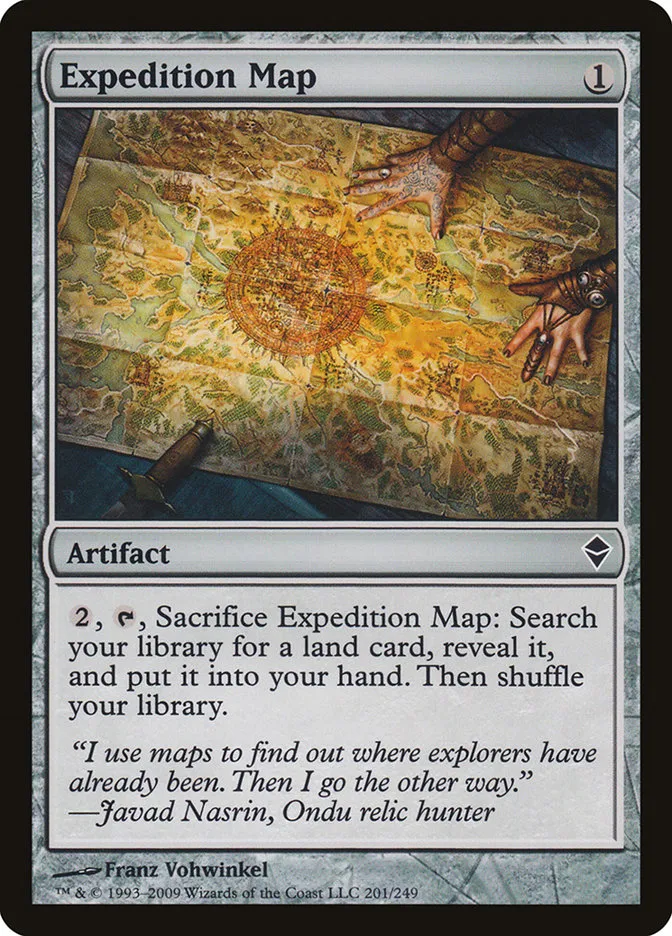2009 Zendikar Expedition Map common #201 common card image